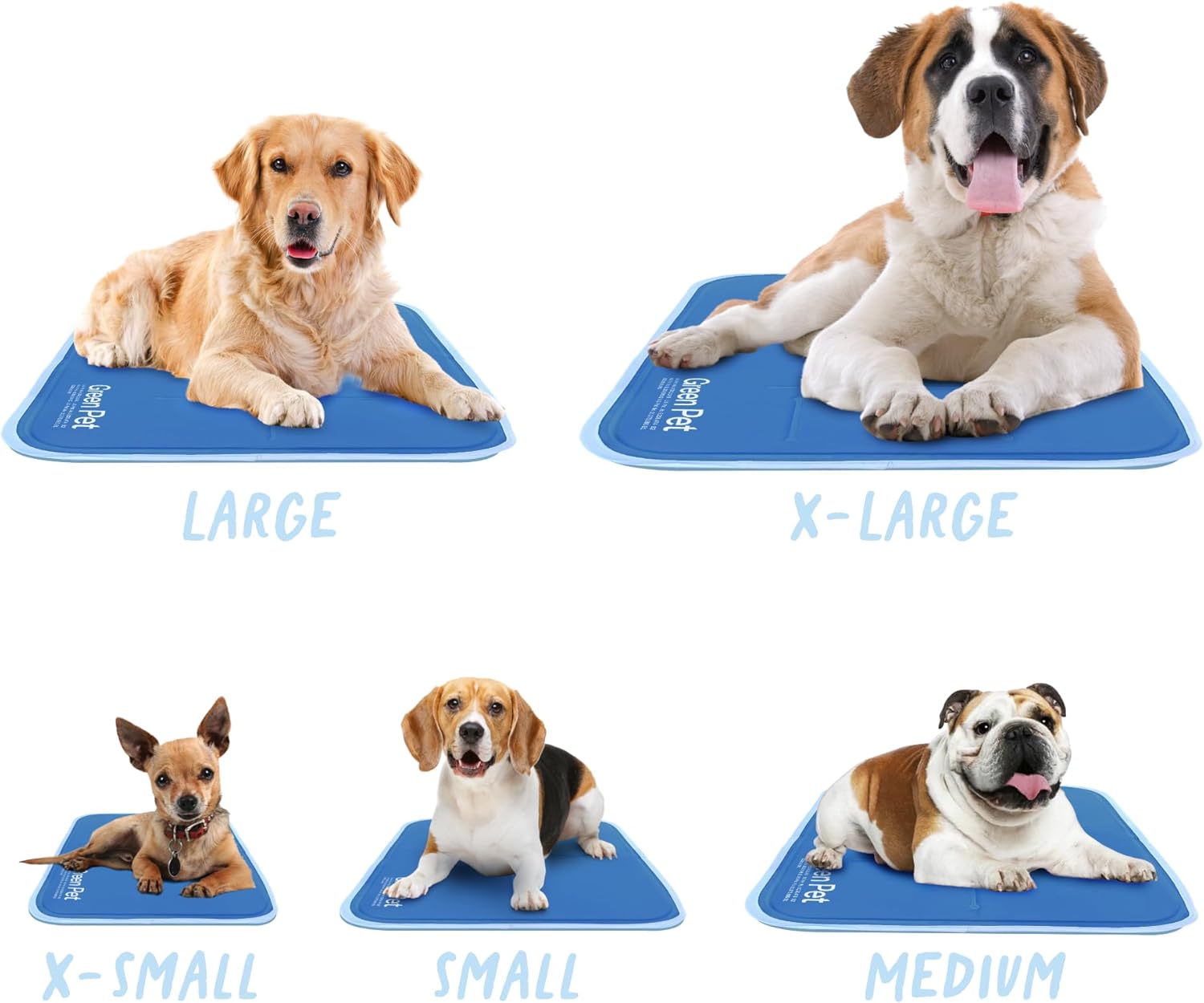 The Green Pet Shop Cool Pet Pad - Small, Disney’s Mickey & Minnie Mouse - Self-Cooling, Pressure Activated Mat for Dogs & Cats from 9-20 lbs - Non-Toxic Gel, No Water Needed