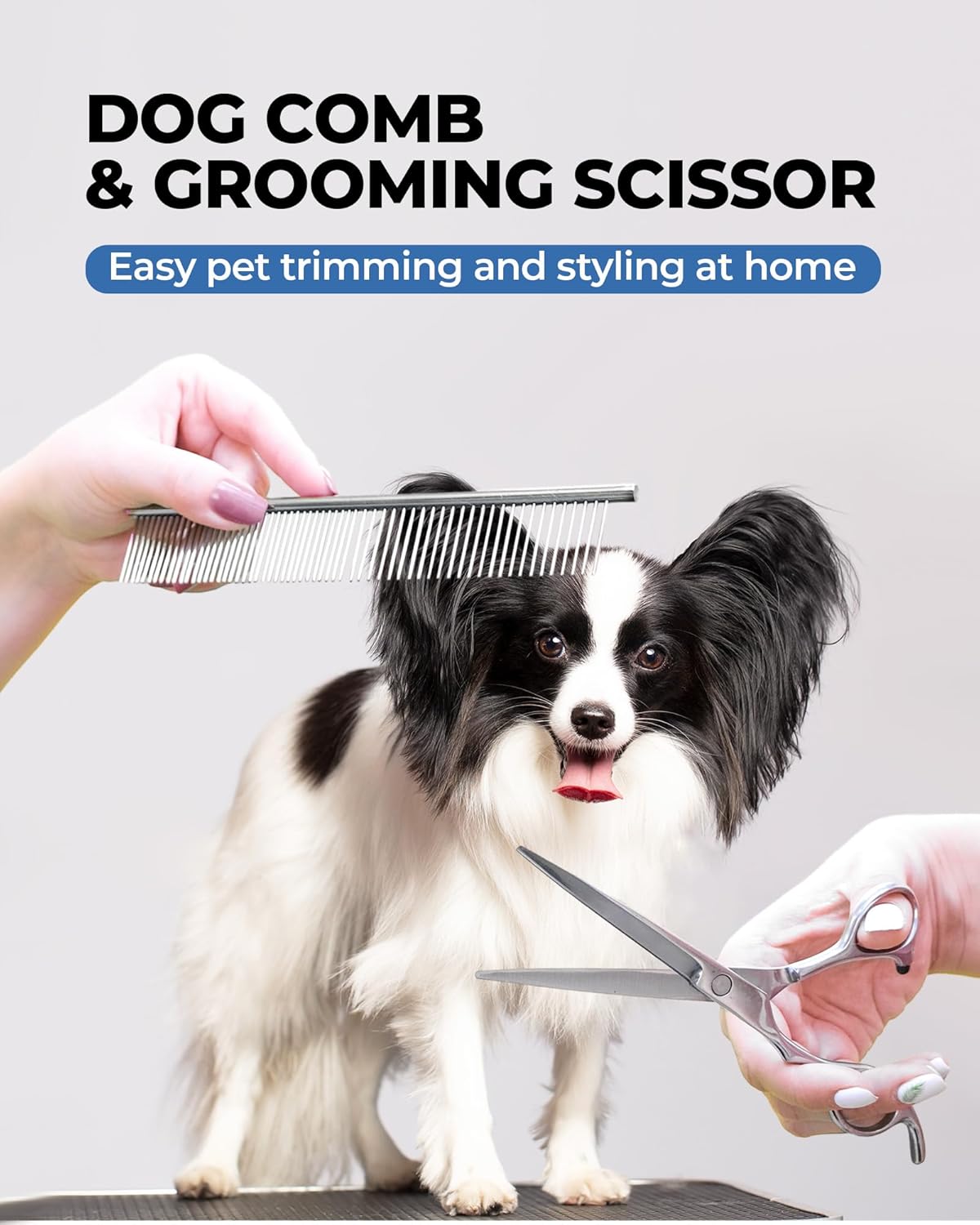 Dog Brush for Shedding Grooming,6 Pack Long-Pin Brush Set for Long Haired Dog Cat Goldendoodles Poodles Doodles Blue
