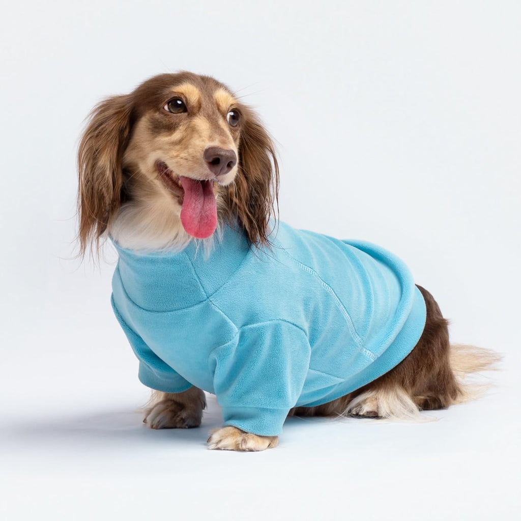 Fitwarm 3 Pack Classic Fleece Dog Sweater, Turtleneck Dog Sweatshirt, Dog Winter Clothes for Small Dogs Boy Girl, Pet Pullover Jumper, Cat Apparel, Blue, Grey, Navy, XL