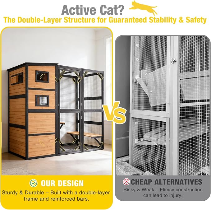 Aivituvin Large Catio Cat Enclosure Window - Image 5