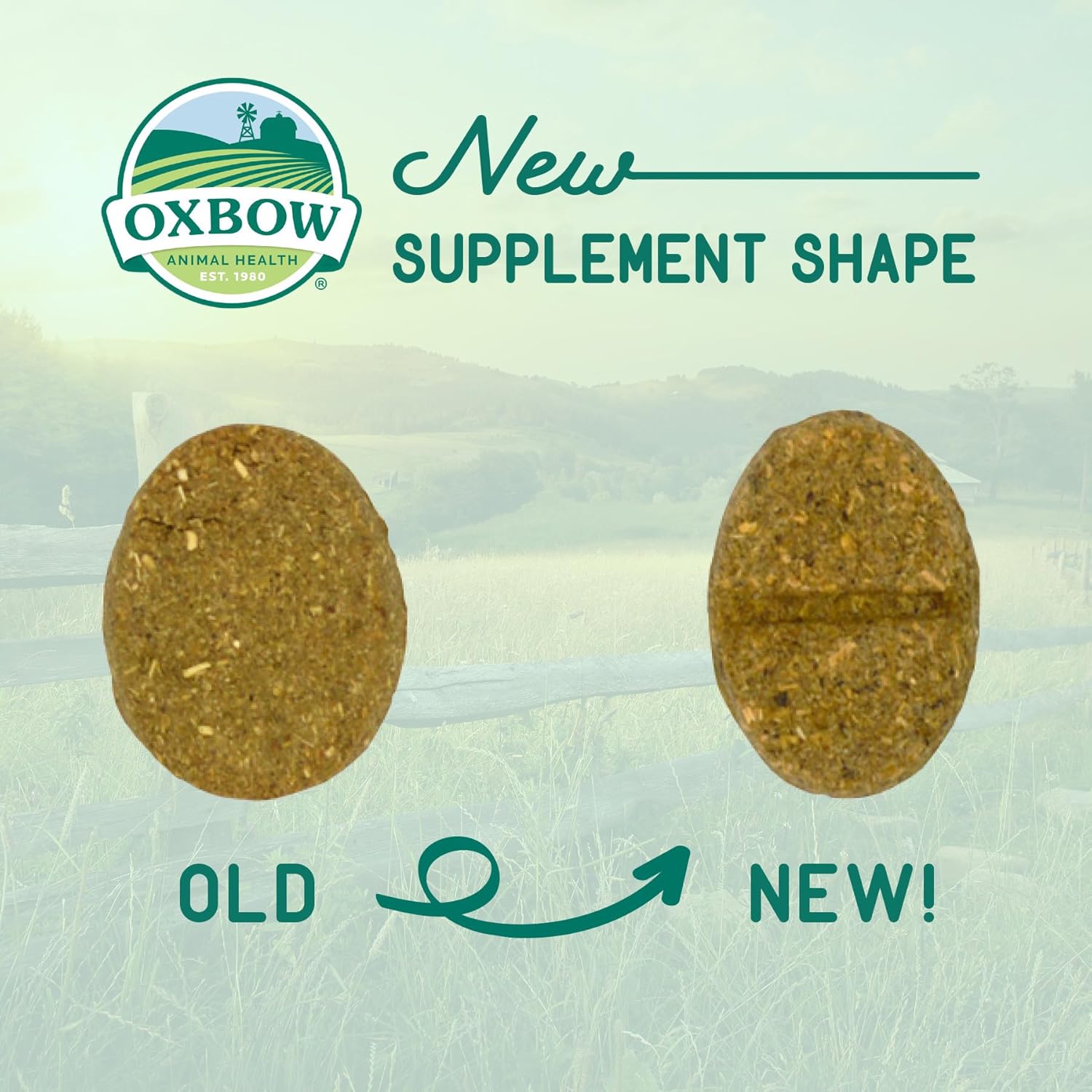 Oxbow Animal Health Natural Science Skin & Coat Support, Supplement for Rabbit & Guinea Pig, Made with Oxbow Timothy Hay, Includes Palm Oil & Omega 3 & 6 Fatty Acids, Made in USA, 4.2 oz Bag