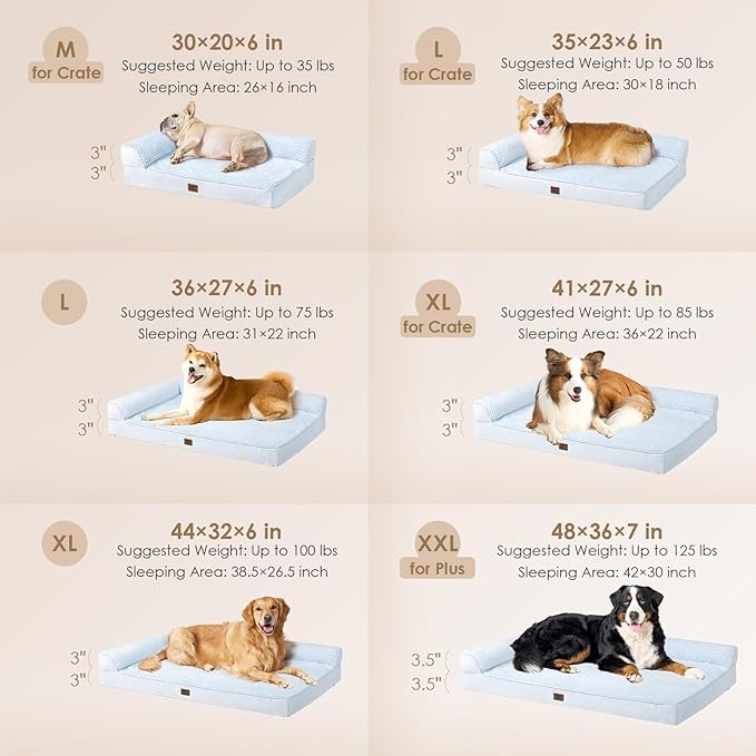 EHEYCIGA Large Dog Bed Memory Foam - Image 2
