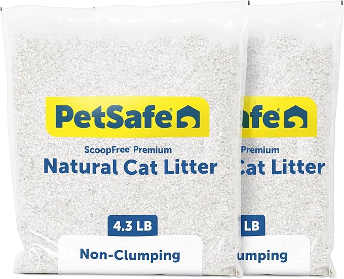PetSafe ScoopFree Non-Clumping Natural Cat Litter, No Chemicals, Dyes or by PetSafe