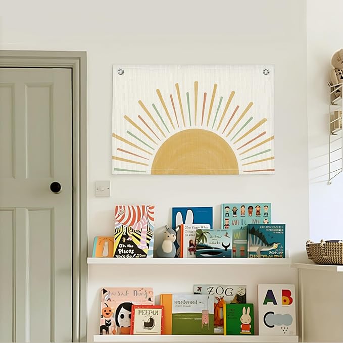 Lacama Boho Sunshine Classroom Decor, Sun Cute Hanging Banner for Neutral Classroom Nursery Wall DecorSign,Gift for Kids Room Bedroom Playroom Birthday Christmas Gift 30x20 Inch