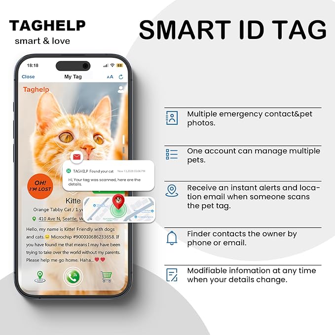 3-Pack Smart ID Cat Collar - Image 7