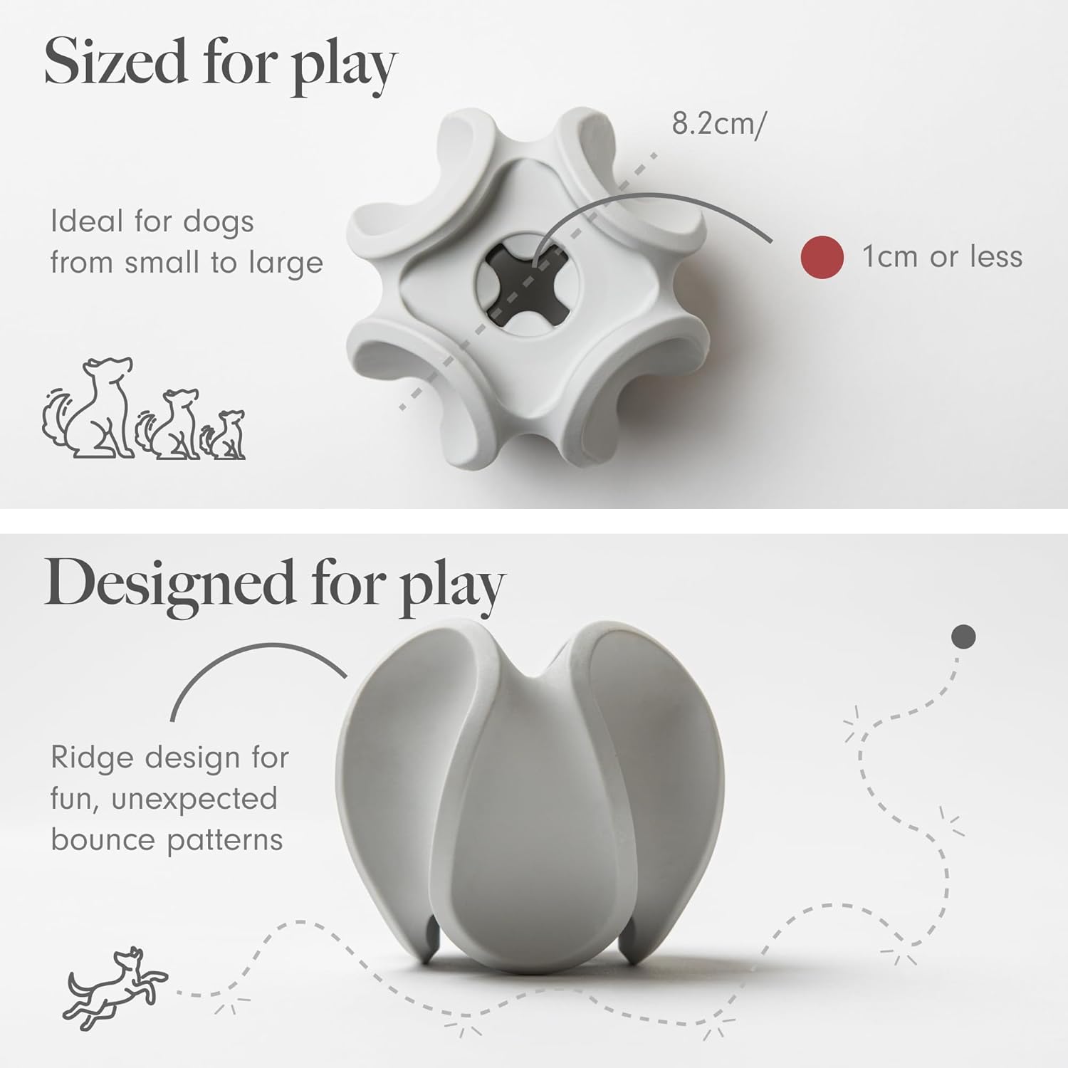 LAY LO Treat Dispensing Dog Toy – Natural Rubber Topple Toy for Chewing, Enrichment & Mental Stimulation | Dog Treat Dispenser Puzzle | Dishwasher Safe | Includes Live Trainer Support