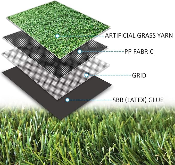 ALTRUISTIC Artificial Grass 1FTX61FT, Realistic Fake Grass Deluxe Turf - Image 3