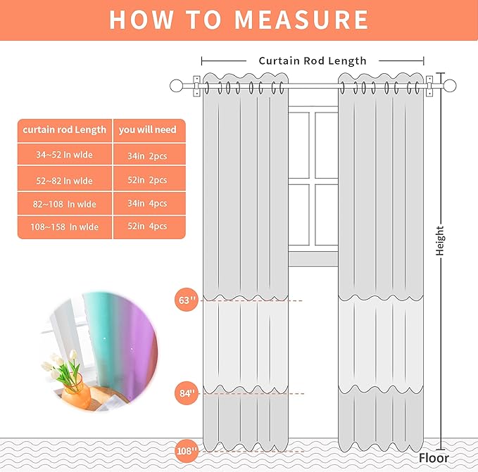 XiDi Curtains for Girls Bedroom Kids Room 2 Panels Colorful Rainbow Design Unicorn Wall Decor Blackout Pink Curtains Cute Mermaid Princess Room 34 Wide 63 Inches Long Grommet Drapes Pink Purple Green