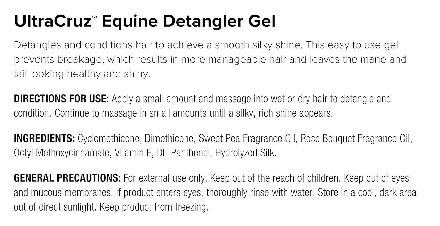 UltraCruz® Equine Detangler Gel, 1 Gallon