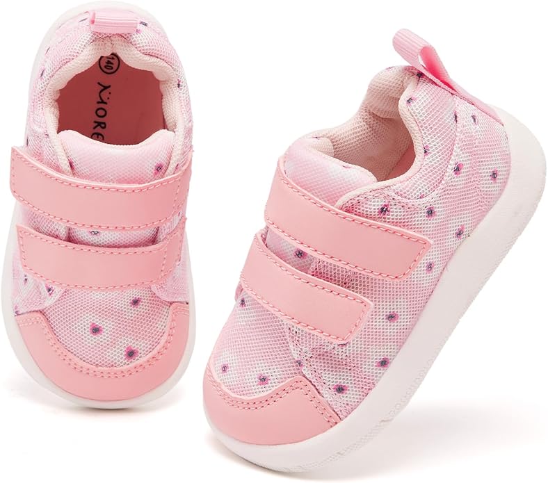 MORENDL Wide Toe Box Shoes Toddler Barefoot Shoes Baby Walking Shoe Boy Girl Non-Slip Zero Drop Minimalist Sneakers Comfort Tennis Outdoor Activities