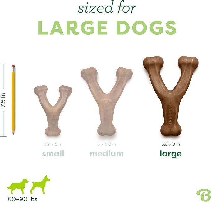Benebone 3-Pack Wishbone Durable Dog Chew Toy - Image 4