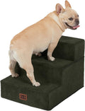 EHEYCIGA Dog Stairs for Small Dogs 13.5" H, 3-Step Dog Steps for Couch Sofa and by EHEYCIGA