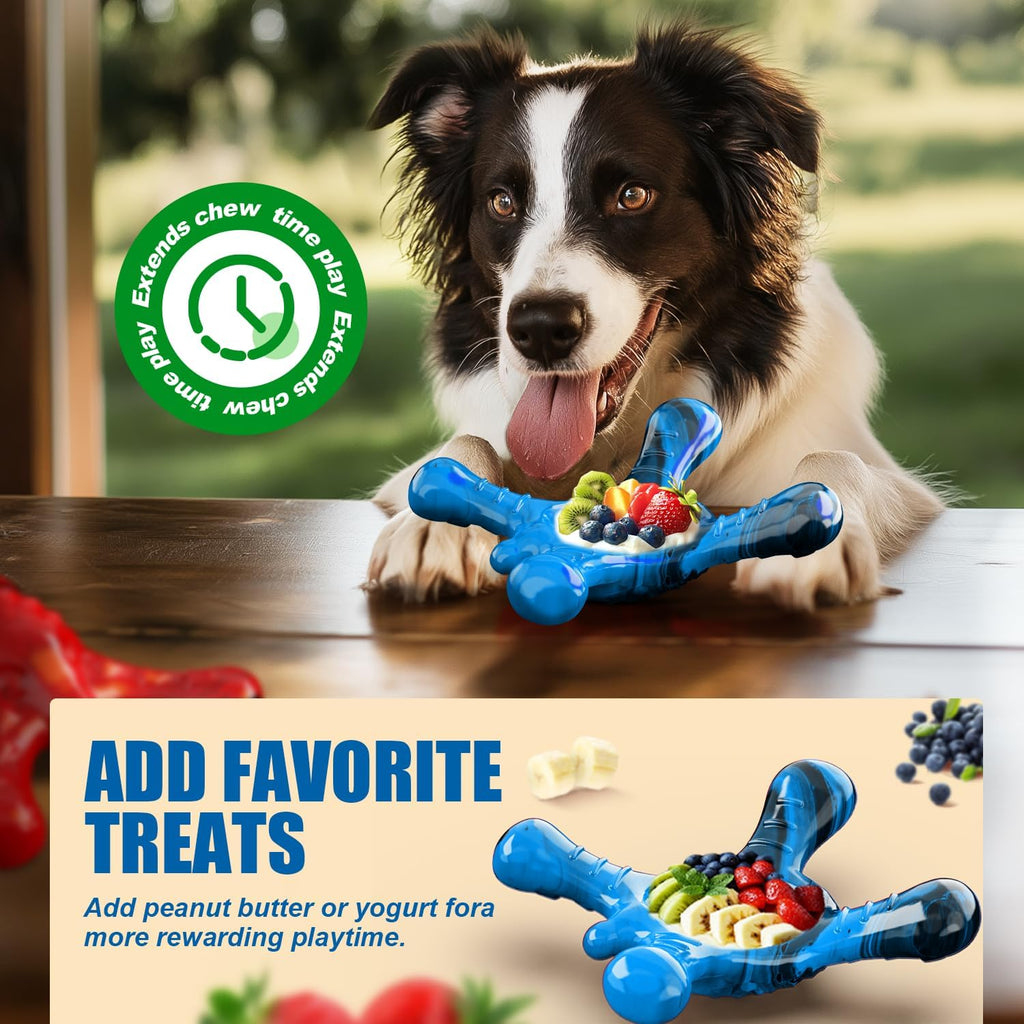 Dog Toys for Small Dogs, Nylon Indestructible Dog Toy for Small Dogs, Hedgehog Puppy Chew Toys with Bacon Flavor,Long Lasting, Puppy Teething Toys, Blue