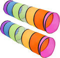 2 Pack Kids Play Tunnel, Pop Up Crawl Through Tunnel Play Tent by WESKMENS