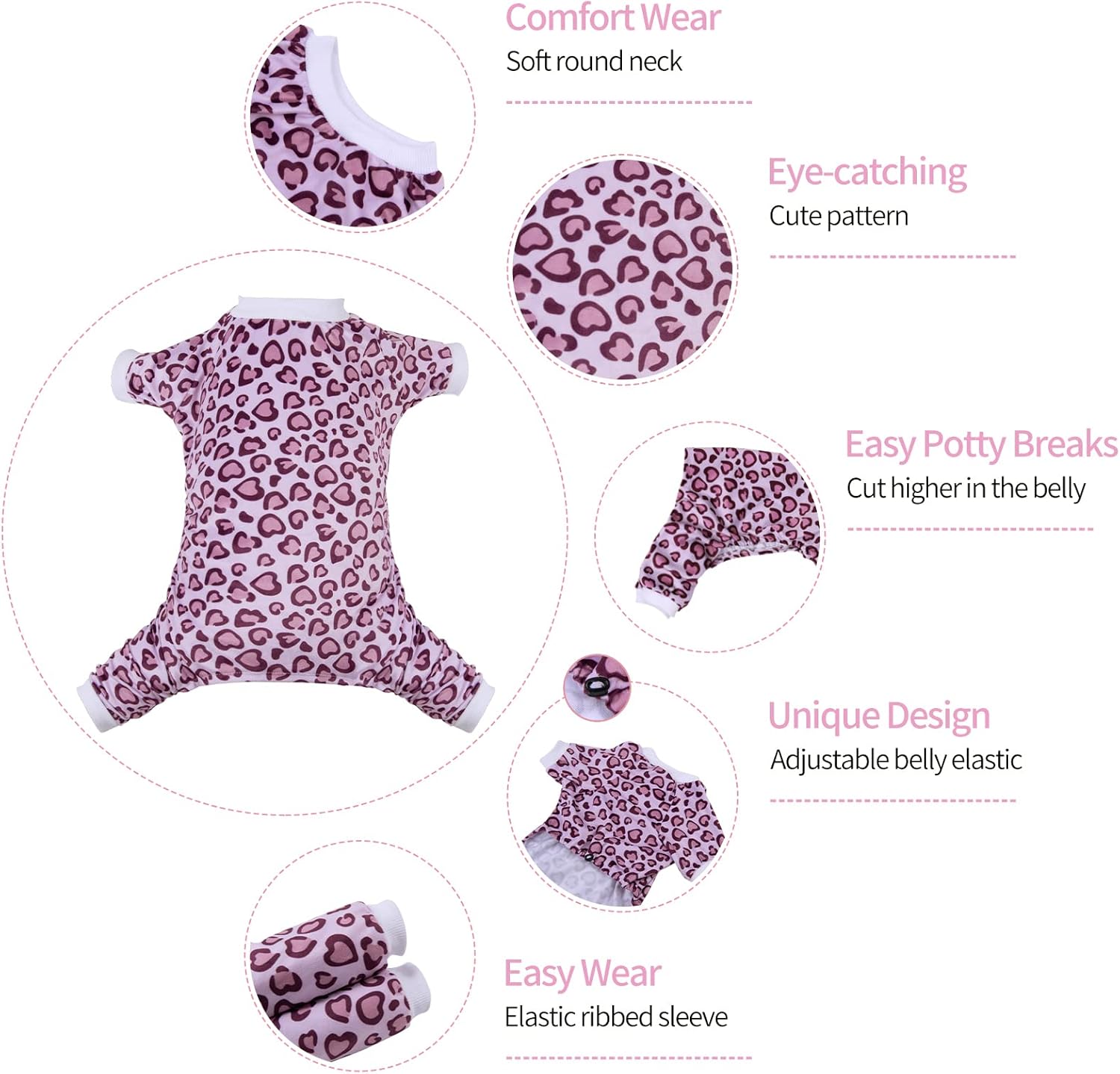 CuteBone Dog Halloween Pajamas Puppy Onesies Small Dogs Soft Pjs Coat Cat Apparel Comfy Pet Christmas Clothes Outfit Doggie Bodysuit P226S