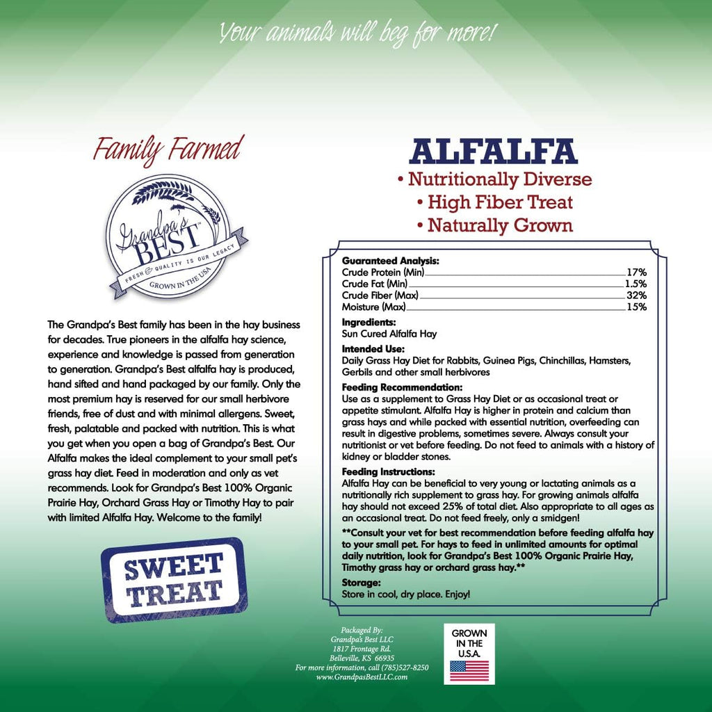 Grandpa's Best Alfalfa Hay, 40 oz