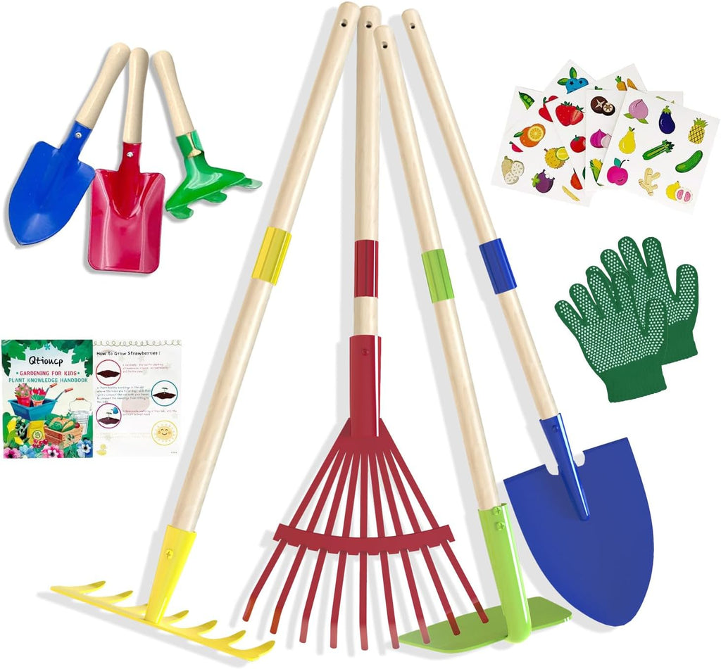 Kids Gardening Tools Outdoor Toys Set Backyard Play Educational STEM Learning Pretend Toys Outdoor Indoor for Toddlers Kids Boys Girls