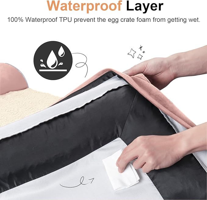Large Dog Bed Orthopedic Washable: Beds Bolster XL Bed Large Big Dogs Egg Crate - Image 4