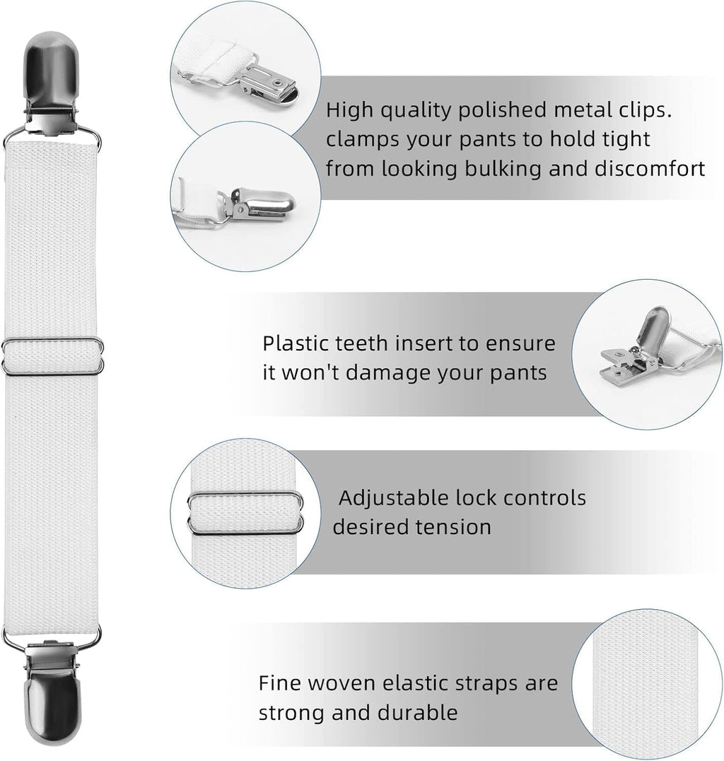 Adjustable Boot Straps Pant Stirrups Clips Boot Clips