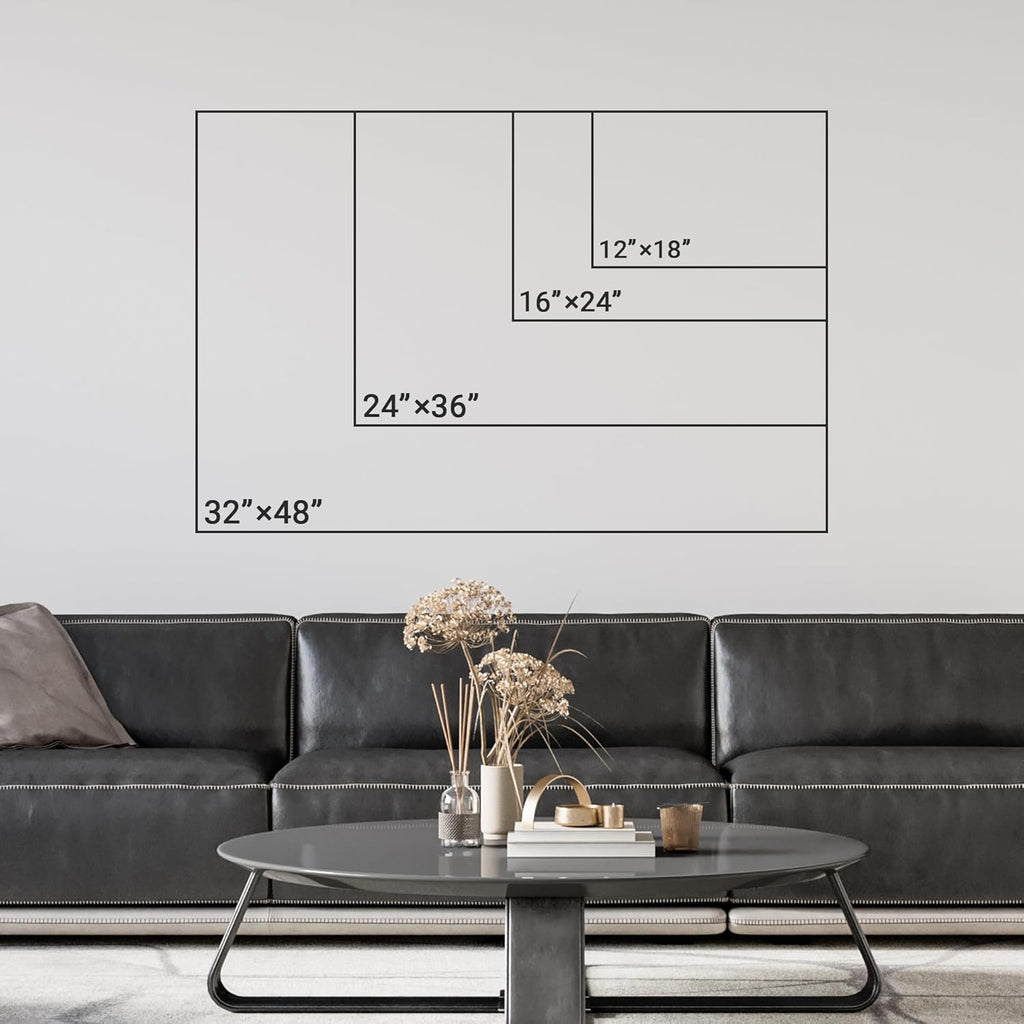 wall26 Canvas Print Wall Art Vibrant Sunshine Ray Coral Reef Turtle Fish Nature Animals Photography Realism Rustic Scenic Landscape Wilderness Colorful for Living Room, Bedroom, Office - 32"x48"