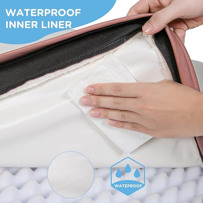 Orthopedic Dog Bed for Extra Large Dogs, XXL Waterproof Deluxe Plush Dog Crate - Image 2