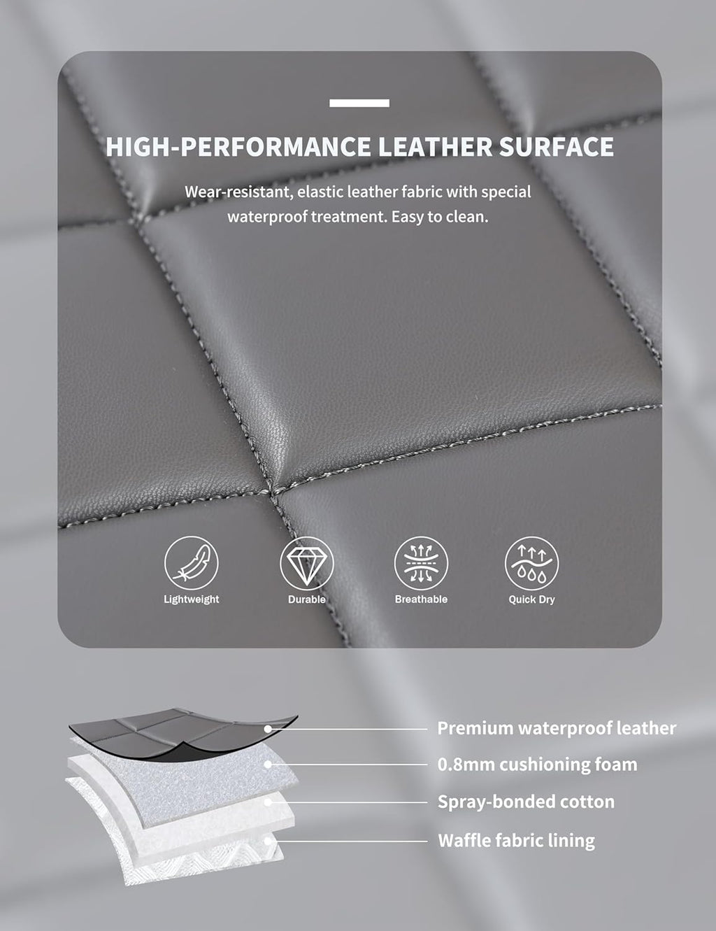 Harrison Howard Dressage Saddle Pad High-Performance Leather Saddle Pad for Horse Riding with Excellent Shock Absorption