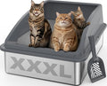 AIPERRO Stainless Steel Litter Box Extra Large by AIPERRO
