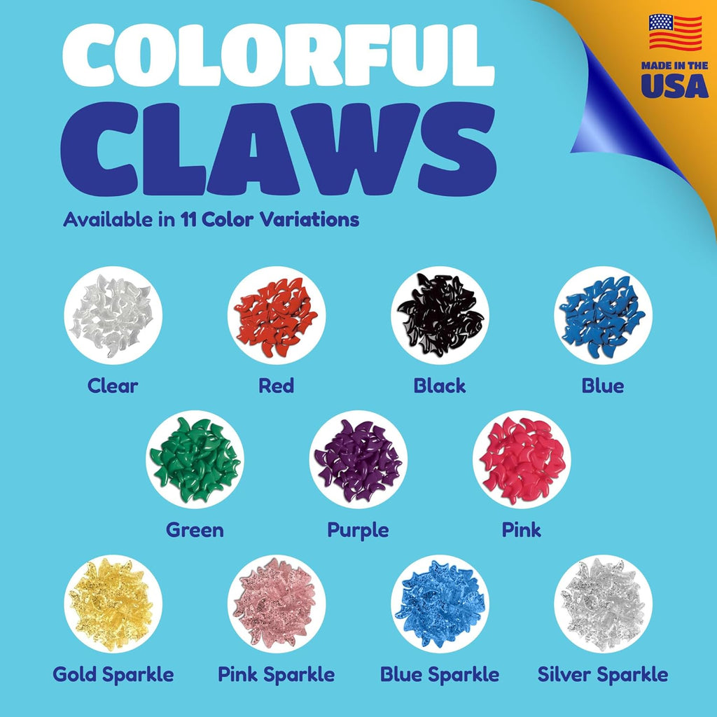 Soft Claws Safe Scratch-Free Solution for Cats - CLS (Cleat Lock System), Size: Medium, Color: Pink Sparkle