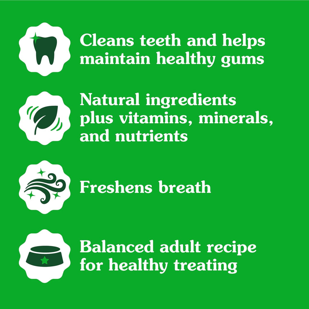 Greenies Regular Dental Dog Treats, Fresh Flavor, 12 oz. Pack (12 Treats)
