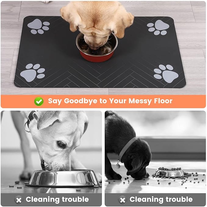 Pet Feeding Mat-Absorbent Pet Placemat - Image 3