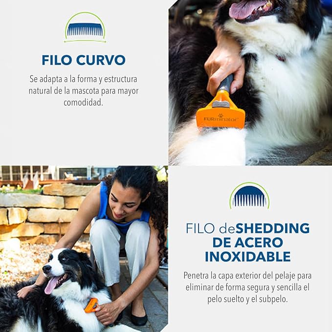 FURminator Medium Dog Undercoat deShedding Tool, Long Hair - Image 7