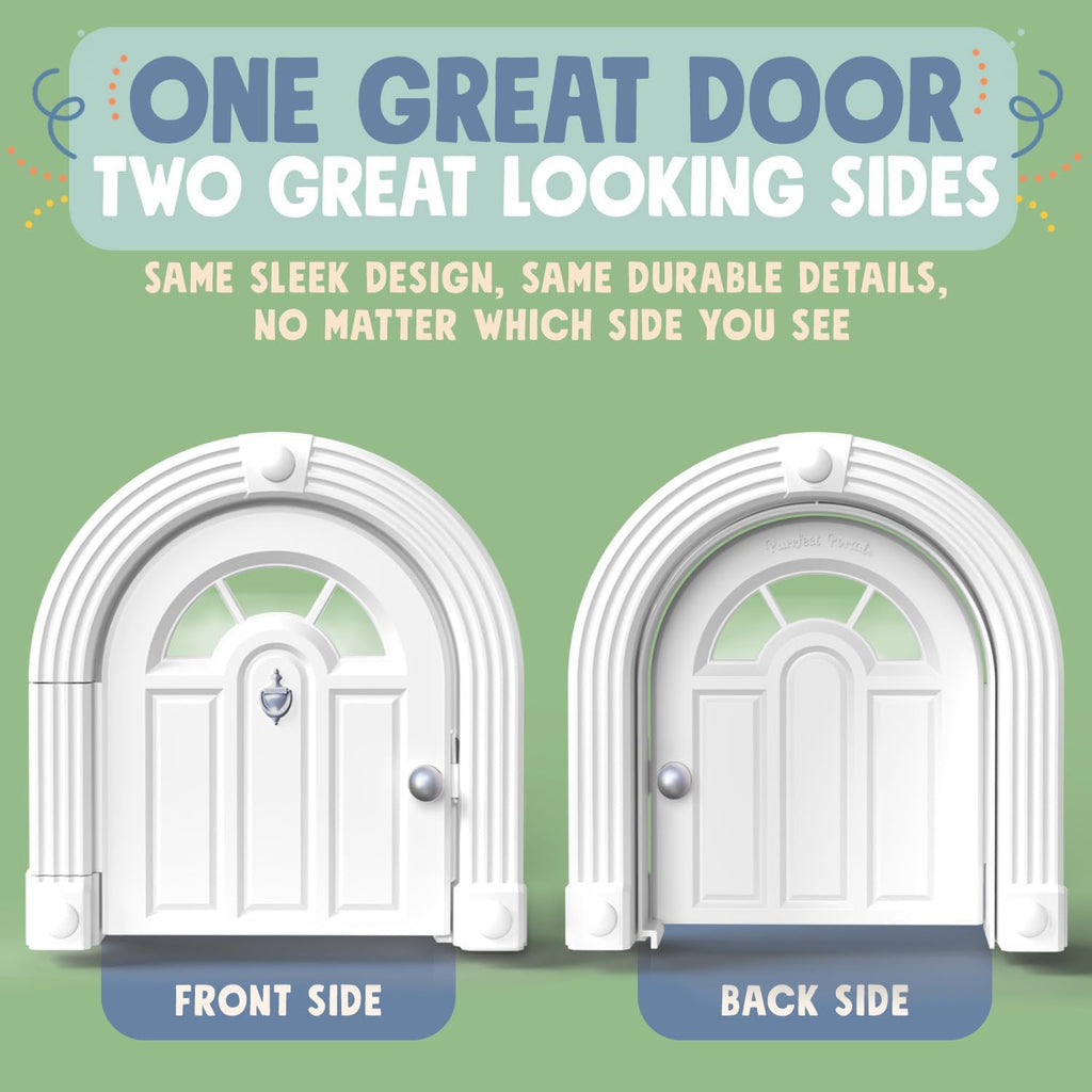 Meow Manor® Cat Door Interior Door - No-Flap, Interior Cat Door for Cats Up to 20 lbs, Easy DIY Setup, Secured Installation in Minutes, No Training Needed…