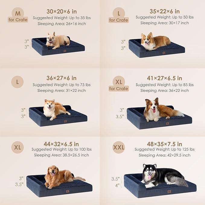 EHEYCIGA XXL Dog Bed Memory Foam, Orthopedic Giant Dog Bed Jumbo - Image 2
