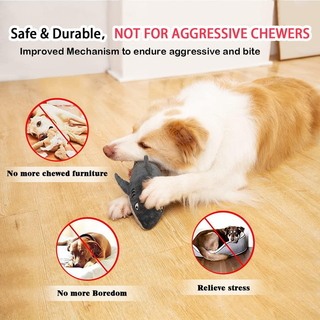 Interactive Dog Toys,Flopping Fish Dog Toys for Large/Medium/Small Dogs,Squeaky Plush Dog/Puppy Toys,Touch Activated