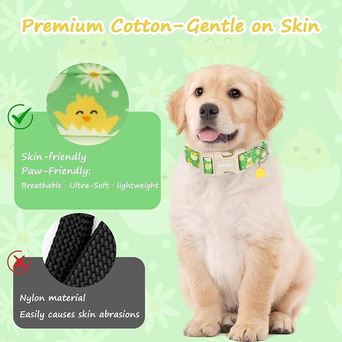 Easter Dog Collar for Medium Dogs, Easter & Spring Theme Mediuml Dog Collar - Image 5