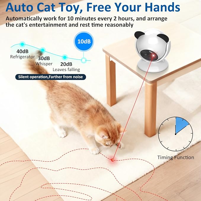 Sofolor Laser Cat Toys for Indoor Cats, Automatic Cat Laser Toy - Image 2