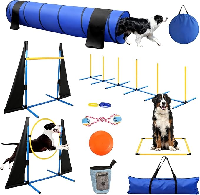 POPMOON Dog Agility Equipment, Dog Agility Course Backyard Set-Professional by POPMOON