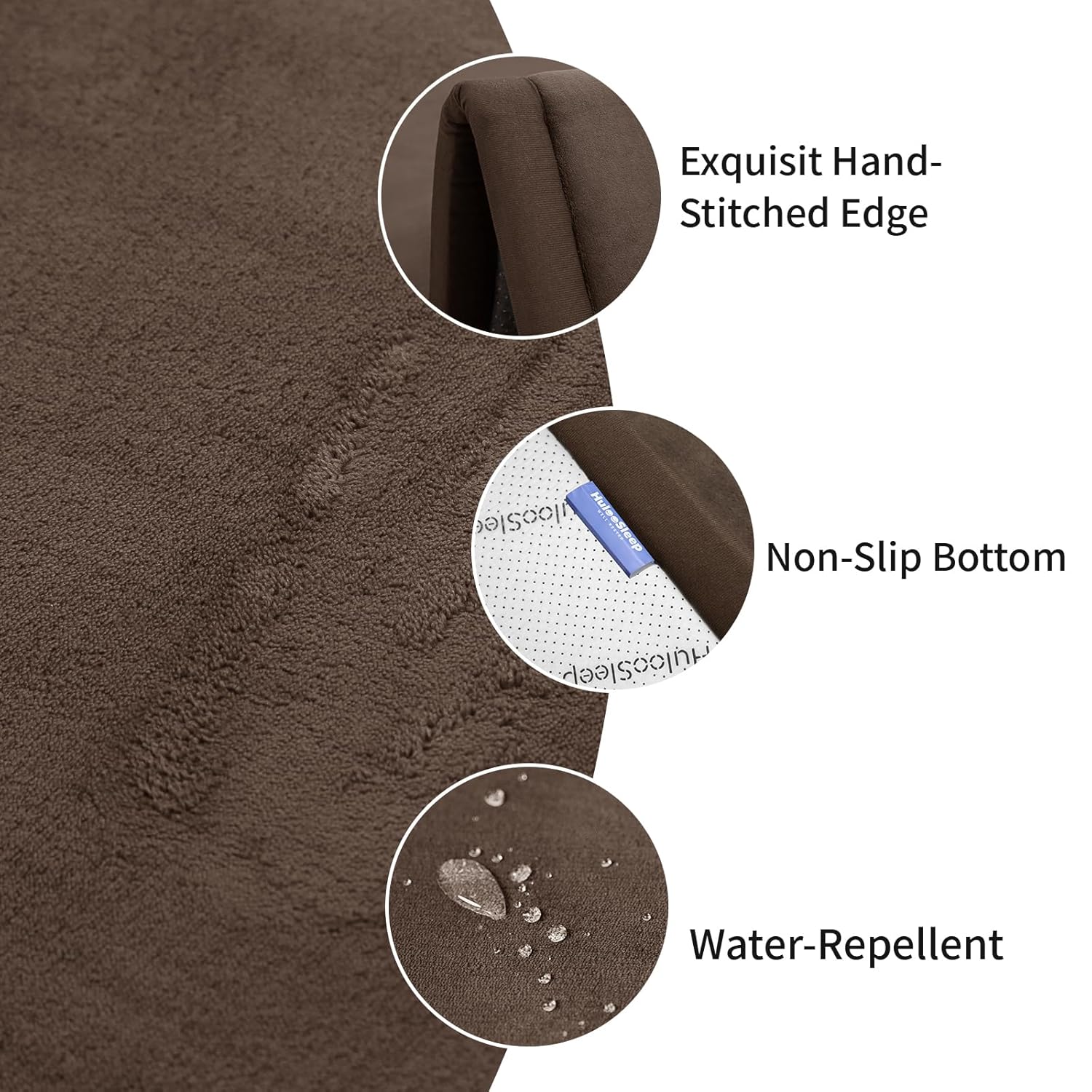 Baby Play Mat for Floor,1.3" Thick Memory foam Tummy Time Mat,Soft Coral Velvet Nursery Rug,Extra Large Non Slip Crawling Mat for Toddlers,Infants,kids,Yoga,Tatami Style for Living Room(Dark Brown)