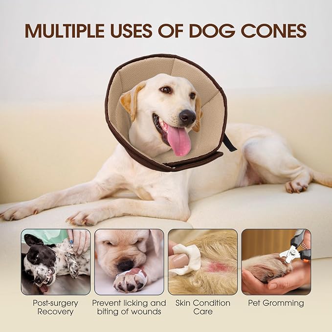 Dog Cone Collar After Surgery, Soft Cone - Image 5
