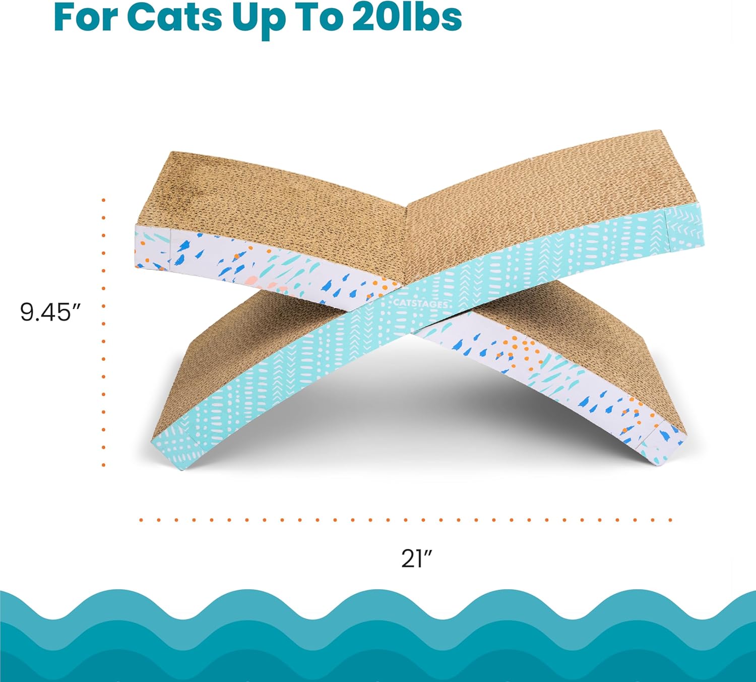 Catstages Easy Life Hammock Cat Lounger & Scratcher – Elevated Scratcher & Resting Spot for Cats, Comfortable & Multifunctional Design