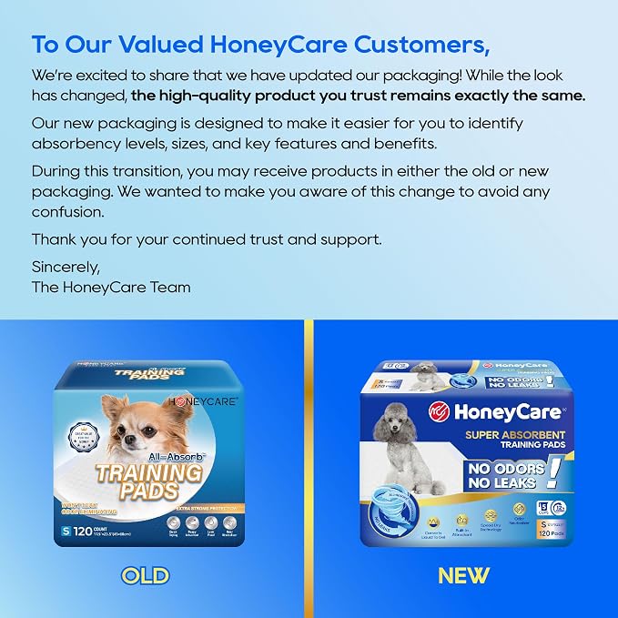 Honey Care All-Absorb, Small 17.5" x 23.5", Dog and Puppy Training Pads - Image 2