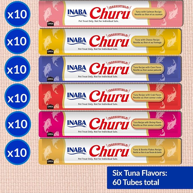 INABA Churu Cat Treats, Squeezable Creamy Purée Cat Treat - Image 6