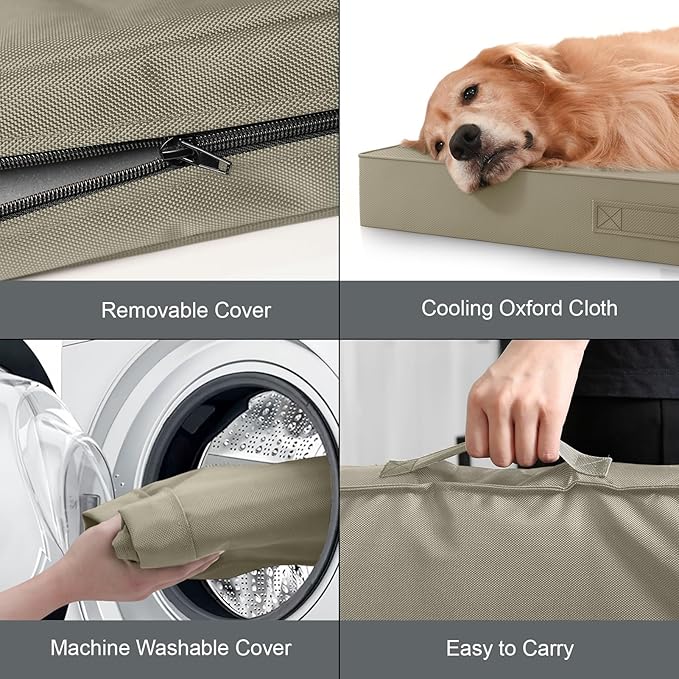 Outdoor Orthopedic Dog Bed for Medium Dogs & Cats, Waterproof Flat Pet Mat - Image 6