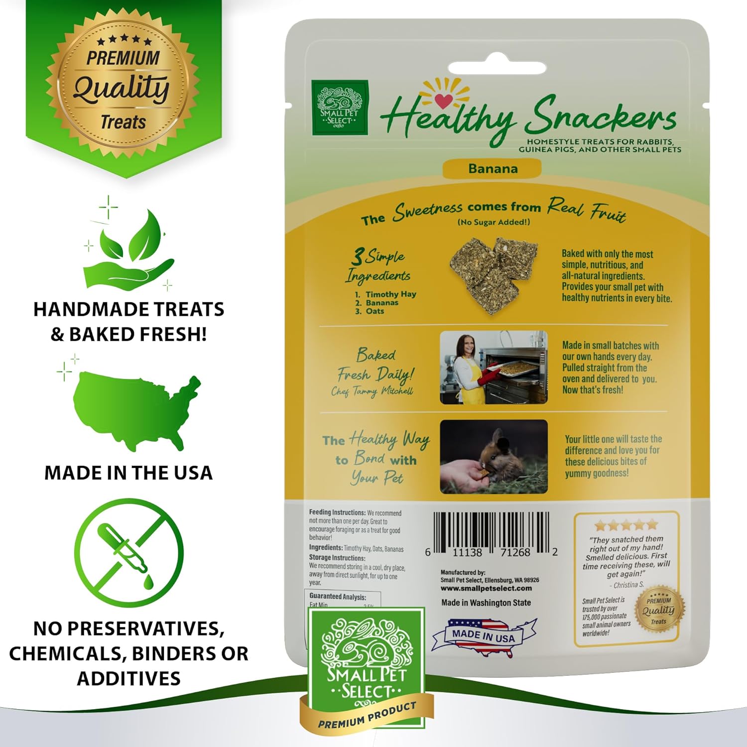 Small Pet Select - Healthy Snackers - Banana