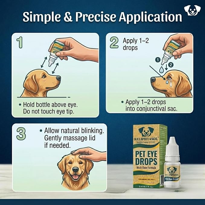 Pet Eye Drops – Vet-Formulated Dog Eye Infection Inflamation Treatment - Image 7