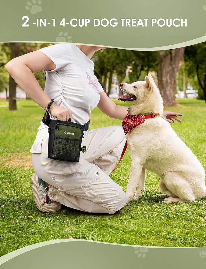Gobeigo Dog Treat Pouch, Magnetic Closure & Sealable Silicone Bag Insert - Image 6
