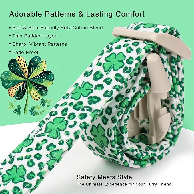 St Patricks Day Dog Collar for Medium Dogs - Image 5
