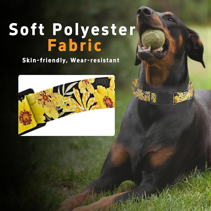Dog Collar for Boys & Girls, Adjustable Soft Pattern Pet Collar - Image 4