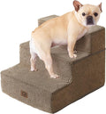 EHEYCIGA Dog Stairs for Small Dogs 13.5" H, 3-Step Dog Steps for Couch Sofa and by EHEYCIGA