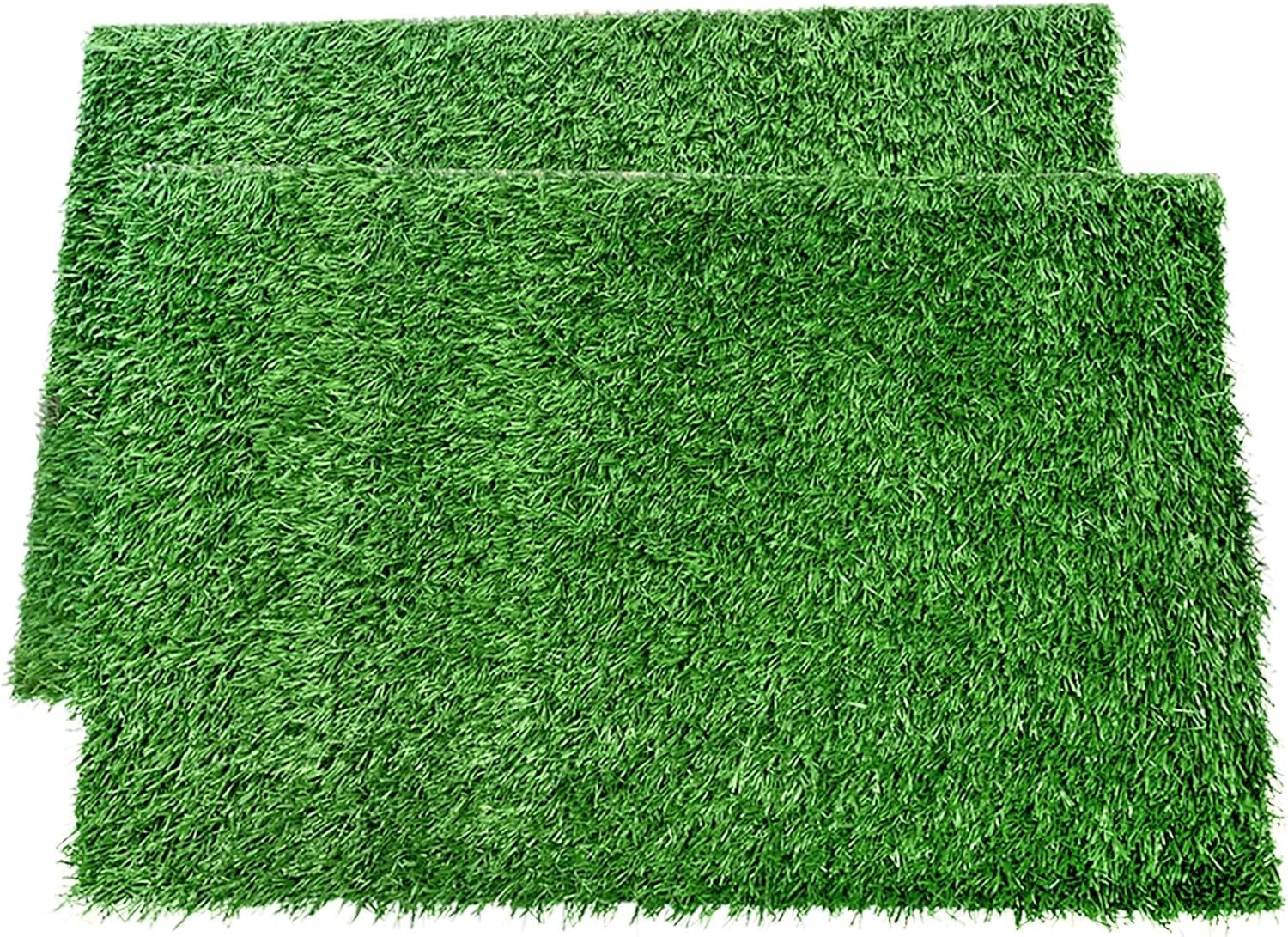 LOOBANI Dog Grass Pee Pads, Artificial Dog Grass Pads for Potty Tray, Fake Grass for Dogs to Pee On, Outdoor Indoor Pee Grass for Dog Potty(14*18 inch)